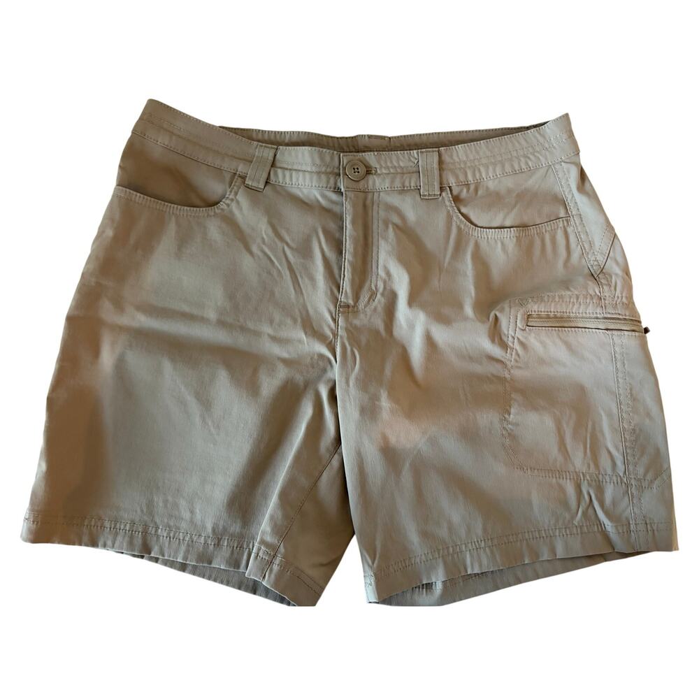 Eddie Bauer cargo short size 12 women's khaki tan euc